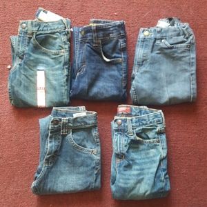 Lot of Boy's Size 7 Slim Jeans (5 pairs)